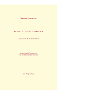 de Werner Hamacher traduit par Michèle Cohen-Halimi 2009 15,2 x 22,8 cm, 128 p., 17,24 € isbn : 978-2-917786-00-0