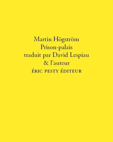 Une très belle recension de Françoise de Laroque à propos de Prison-palais de Martin Högström, traduit par David Lespiau et l'auteur. Publiée sur Sitaudis. https://www.sitaudis.fr/Parutions/prison-palais-martin-hoegstroem-1671601443.php
A propos de Françoise de Laroque : https://www.ericpestyediteur.com/francoise-de-laroque/
A propos de Martin Högström : https://www.ericpestyediteur.com/martin-hogstrom/
A propos de David Lespiau : https://www.ericpestyediteur.com/david-lespiau/
Bonnes fêtes de fin d'année à toutes et à tous.
#typography #typographie #letters #bookstagram #books #livres #ericpestyediteur #editions #poesie #poetry #words #ofmi #machine #mots #lettres #reading